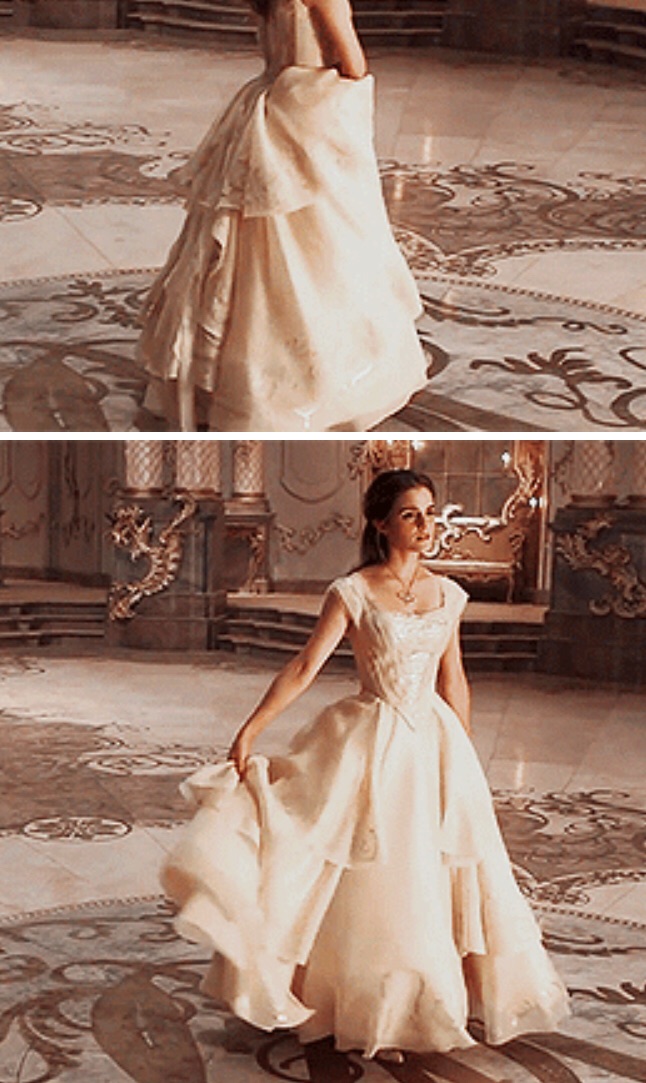 emma, dress, beauty and the beast and emma watson