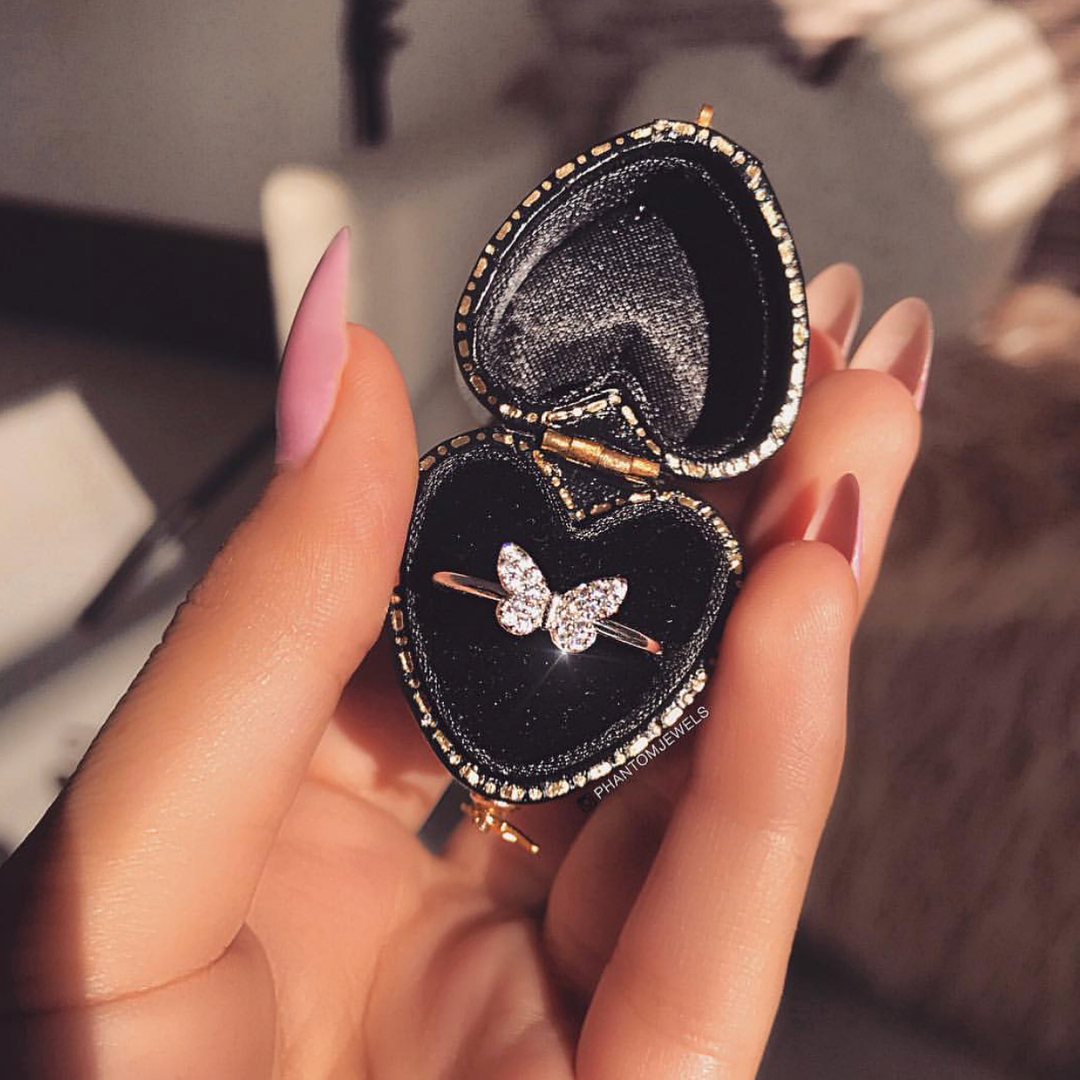romance, heart, butterfly and romantic