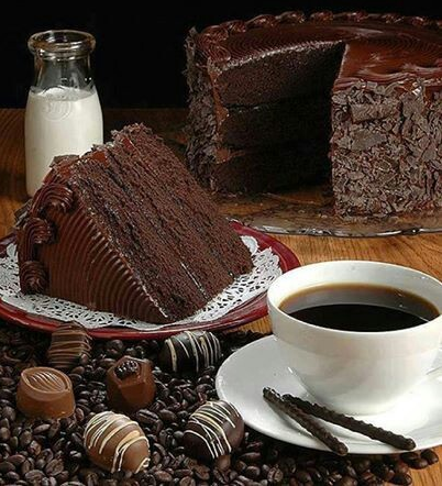 chocolate, milk and food