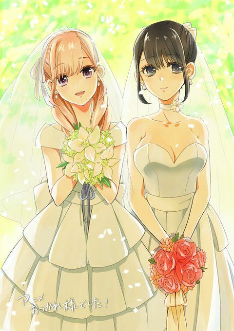 wedding dress, ririna, anime and takasaki