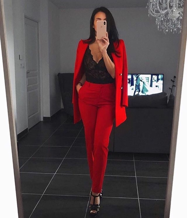 hair, work, costume and red
