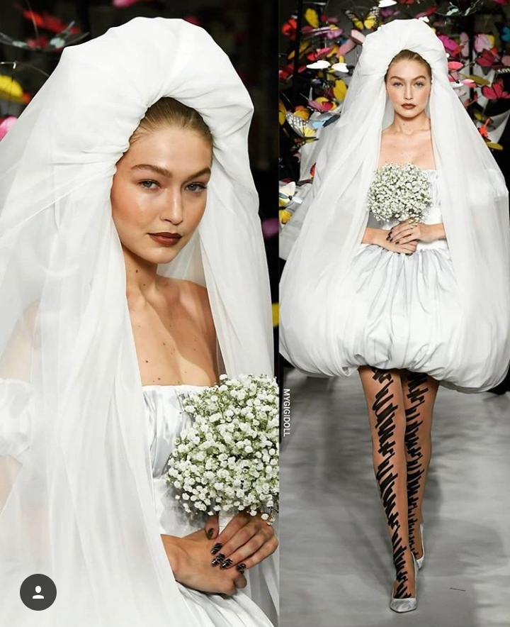 fashion, gigi hadid, wedding dress and elegant
