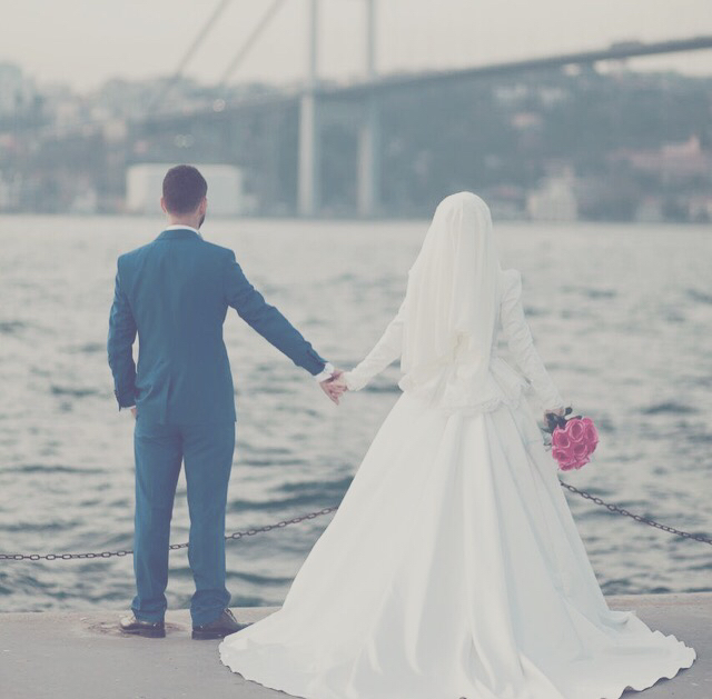 islam, couple and hijab