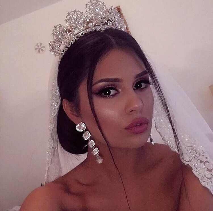 mariee, jewell, makeup and crown
