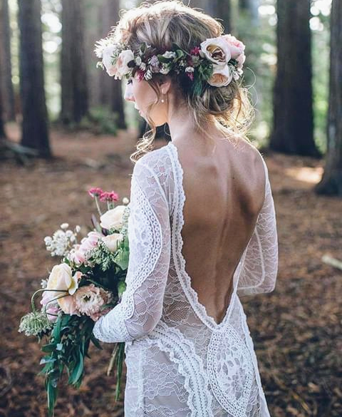 details, dress, romantic and bride