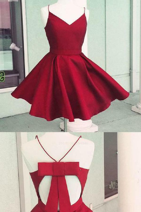 open back prom dress, homecoming dresses, wedding dresses and cute homecoming dress