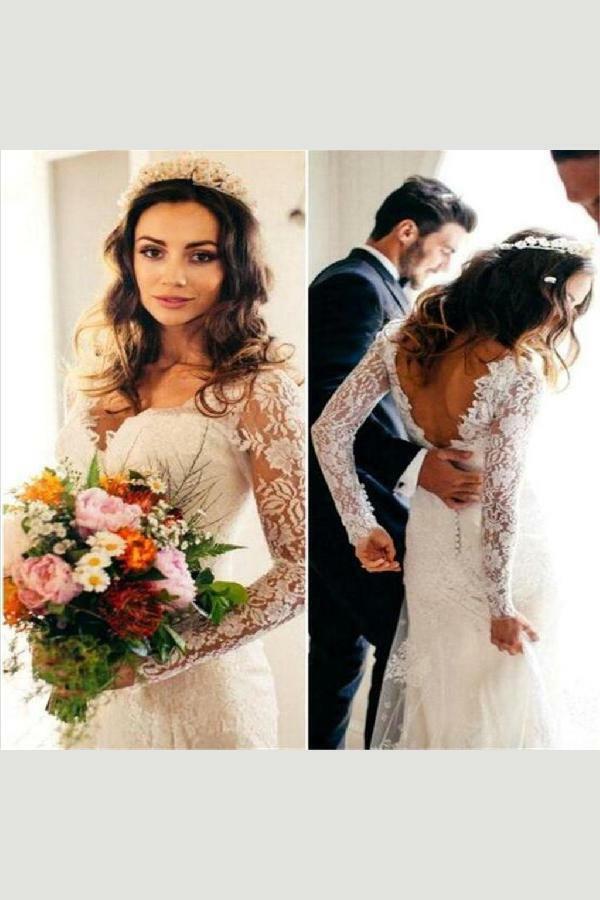 open back wedding dress, wedding dresses, wedding dress v-neck and wedding dress