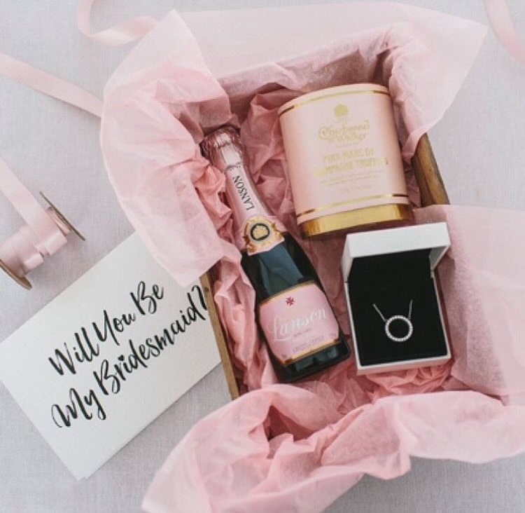 made of honor, gift and bridesmaid
