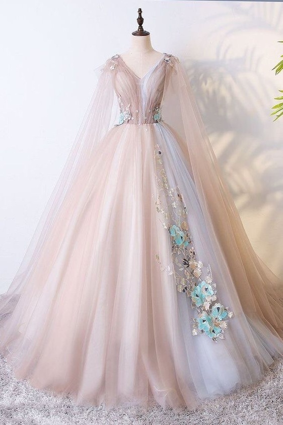 pink, pastel, beautiful and wedding dress