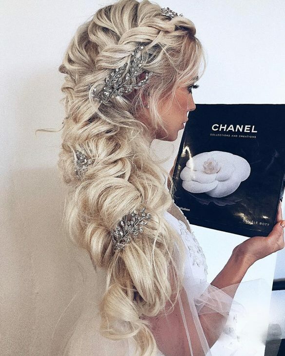 dream wedding, elegant, braids and romantic