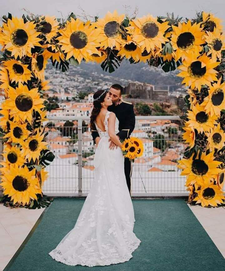 sunflowers, decorations, wedding goals and tumblr