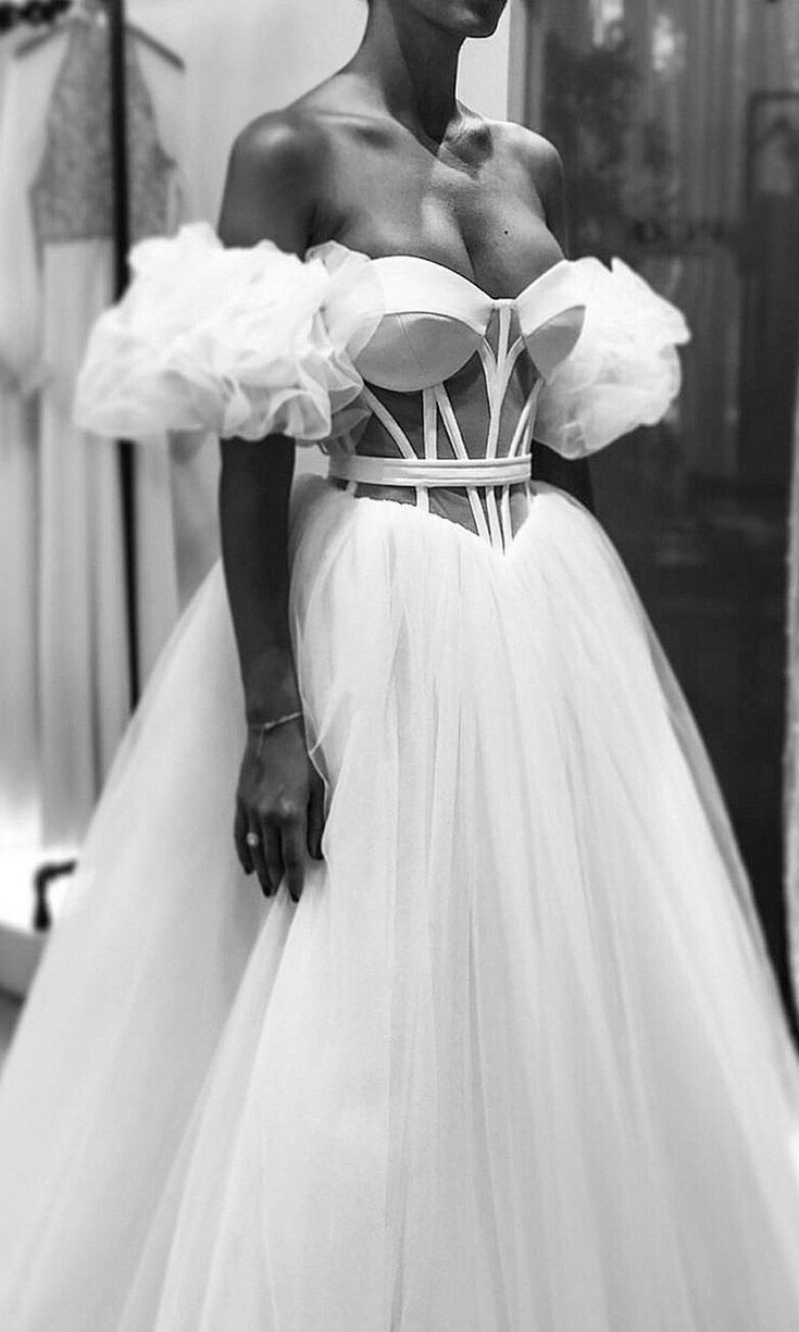 wedding dress, black and white, fashion and dress