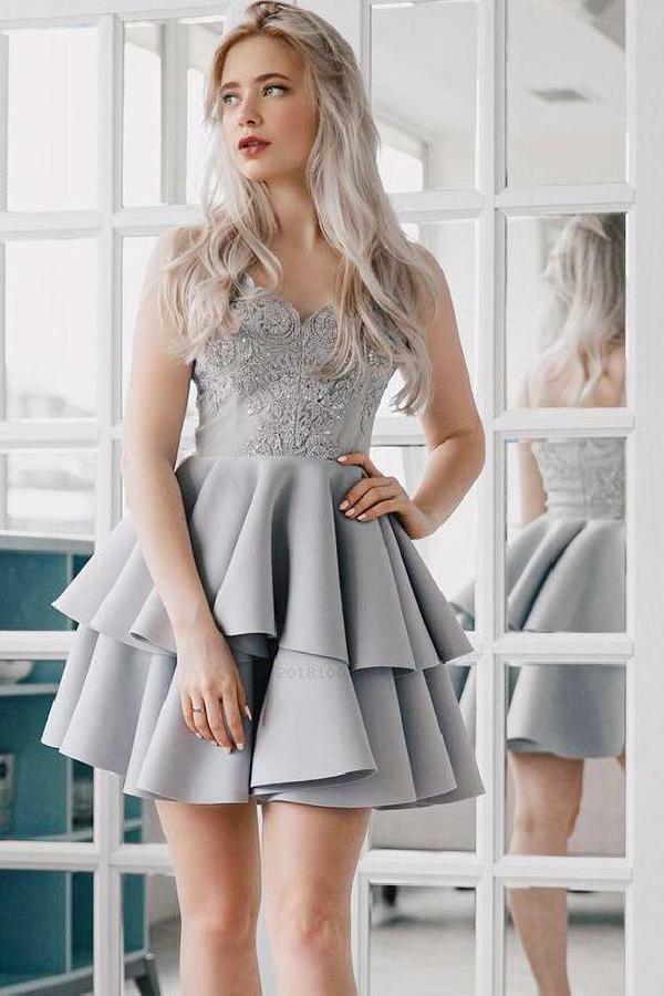 wedding dress, short homecoming dresses, prom dress lace and homecoming dresses
