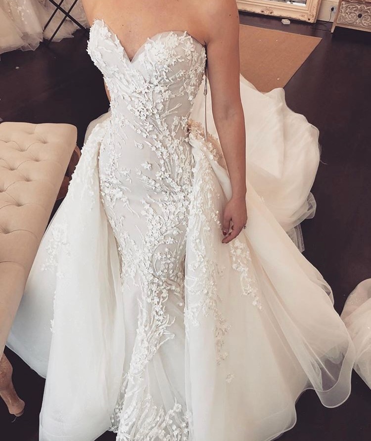 bridal, gown, fashion and wedding dress