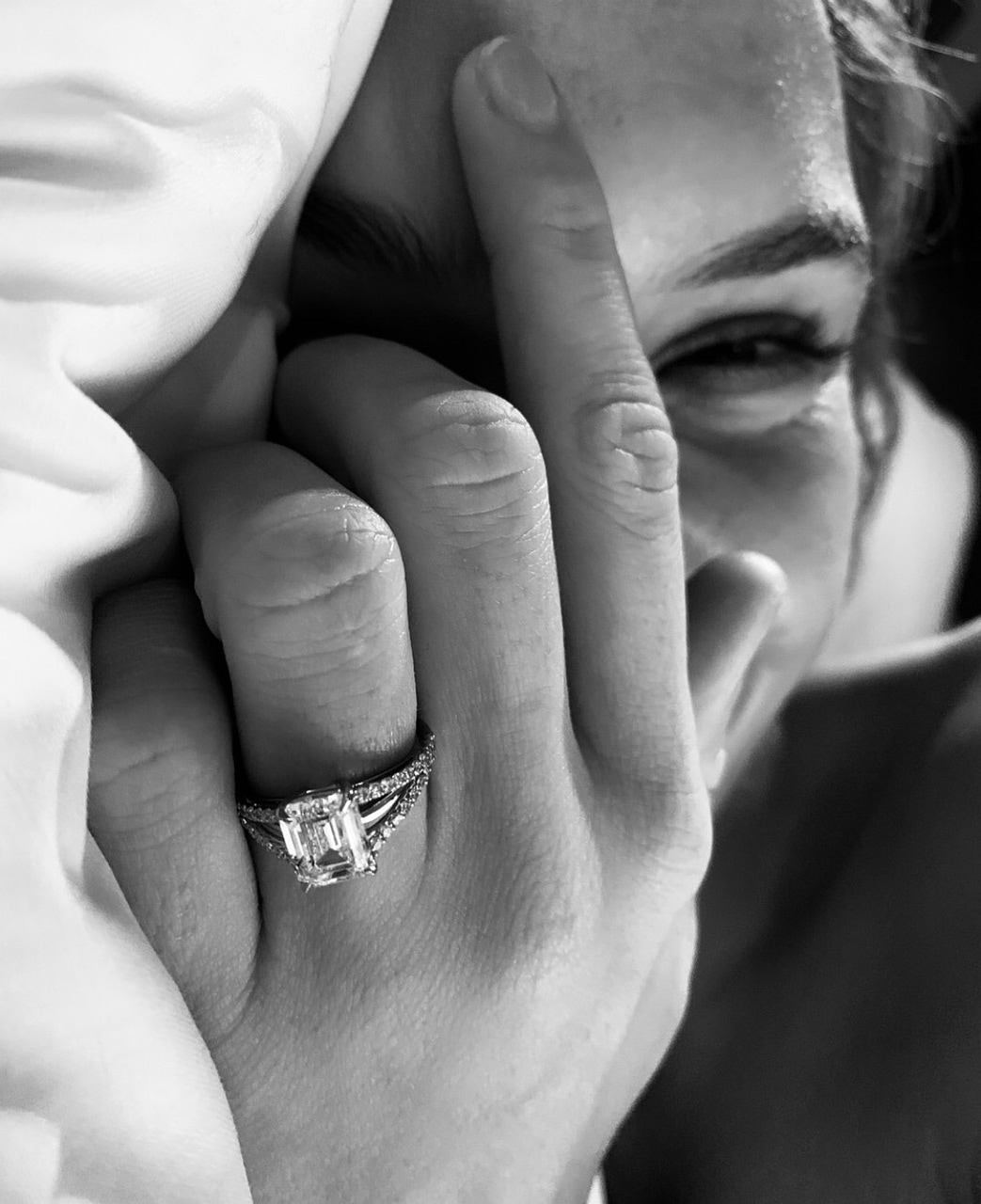 proposal, ring, model and josephine skriver