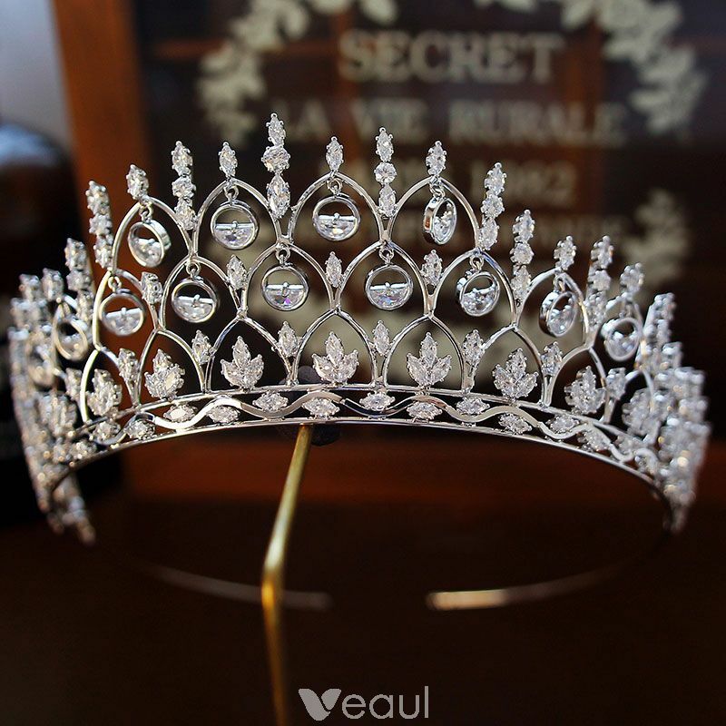 rhinestone tiara, silver tiara, gorgeous tiara and bridal hair accessories