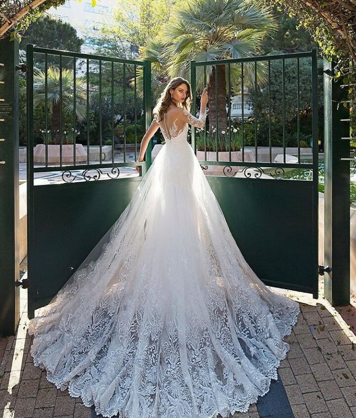 bride, white dress, wedding day and wedding dress