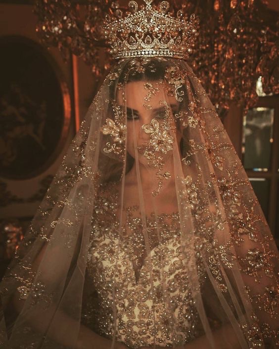 beautiful, bride, makeup and dress