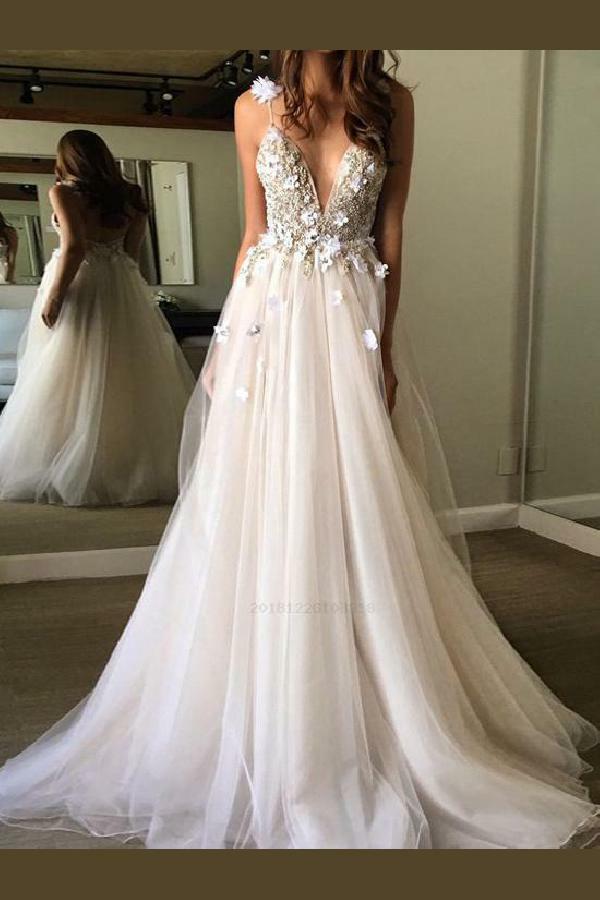 wedding dress a-line, prom dresses, 2019 wedding dress and wedding dress