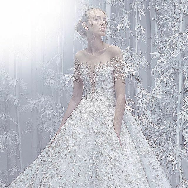 wedding dress, dress, michael cinco and haute couture