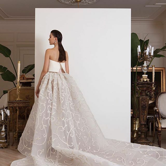 gown, azzi and osta, wedding dress and fashion
