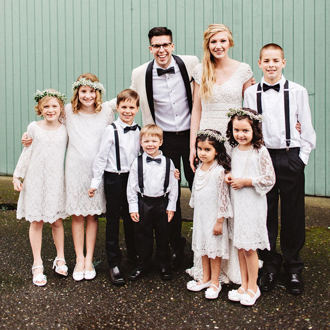 kids, love, bride and couple