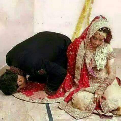 marriage, couple, muslims and beautiful