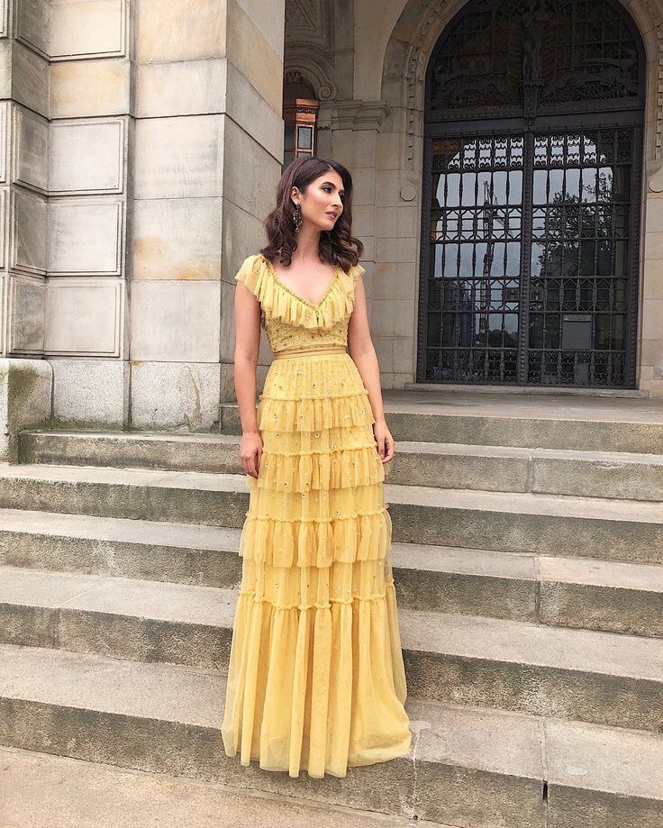 yellow, Prom, fancy and dress