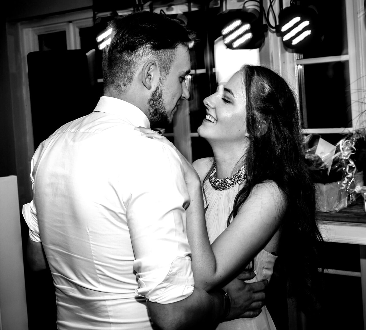 smile, guests, black & white and love