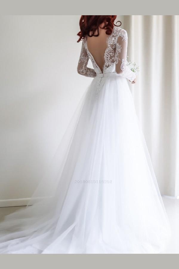 wedding dress a-line, wedding dresses, white wedding dress and 2019 wedding dress