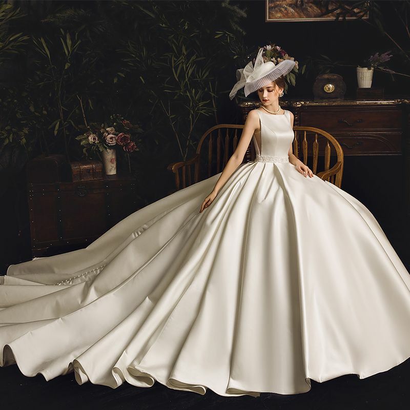 bride, girl, wedding dresses 2019 and beading