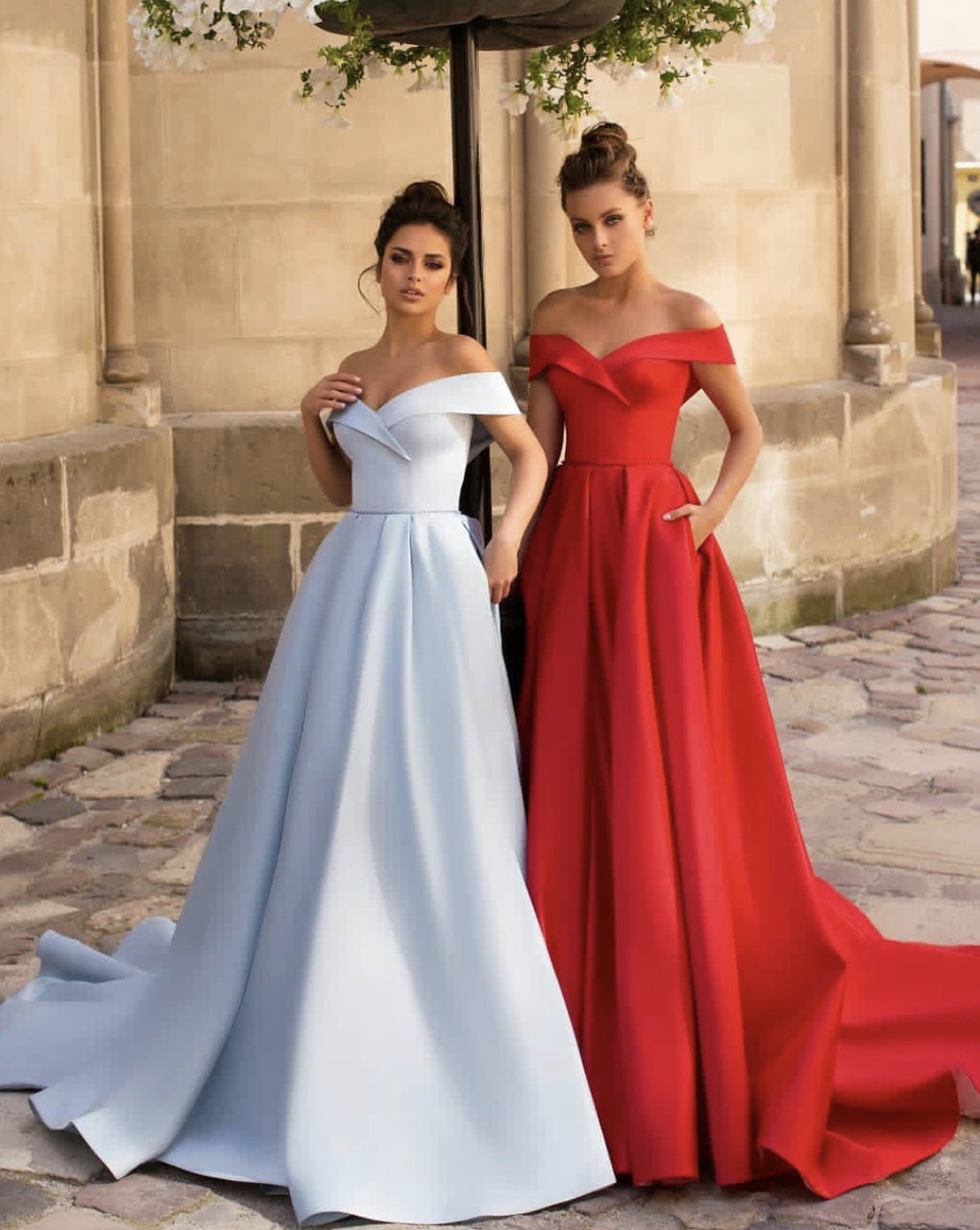 red, girls, dress and robe