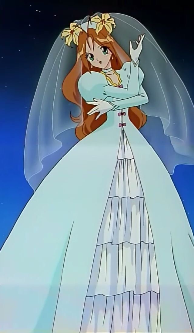 anime, yuri, wedding peach and kawaii
