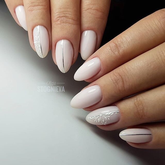 bridal, simple, nails and bride