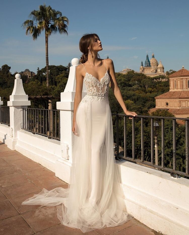 tule, bride, dress and lace