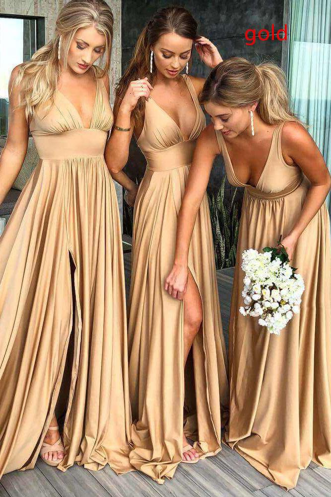 fashion, girl, long bridesmaid dress and bridesmaid dress