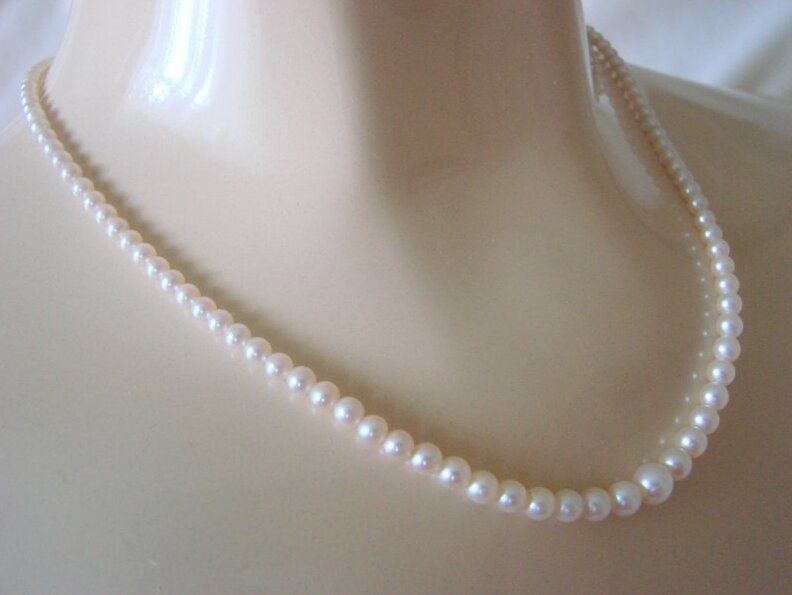 wedding bridal, etsy on sale, filigree 10k gold and graduated pearls