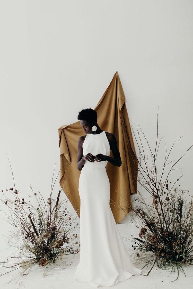 white, elegant, marriage and simple