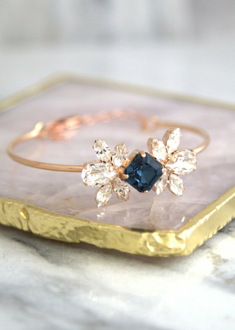 bridal gold bracelet, rose gold bracelet, wedding jewelry and etsy