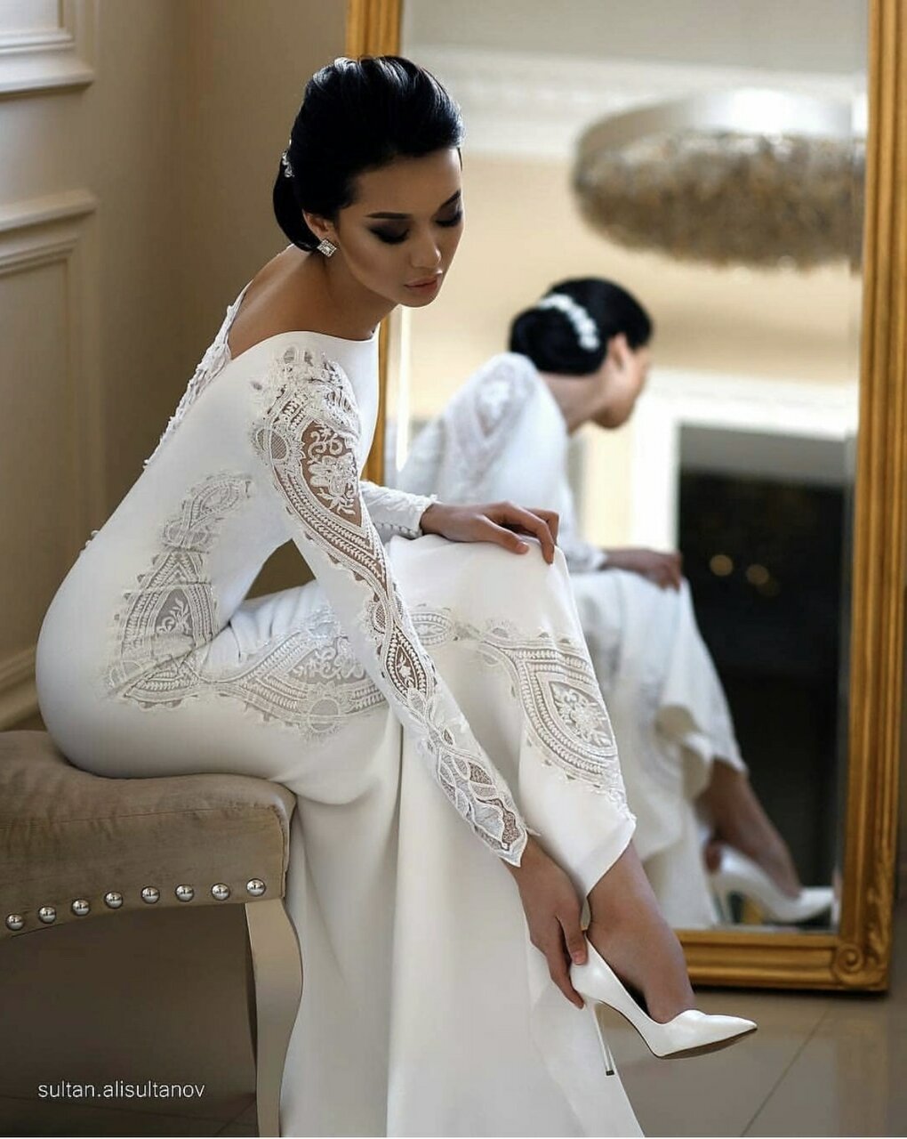 white, dress, femme and jour j