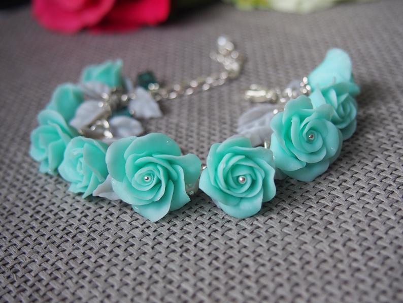 handmade, bracelet, rose and summer bracelet