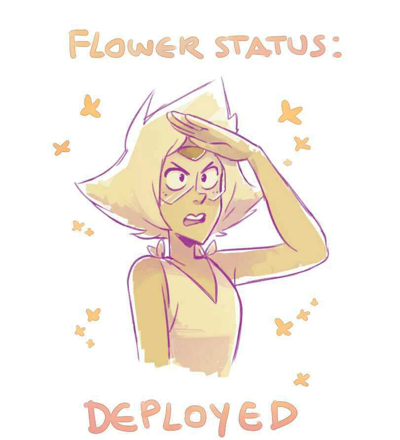 steven universe, crystal gem, flowers and peridot