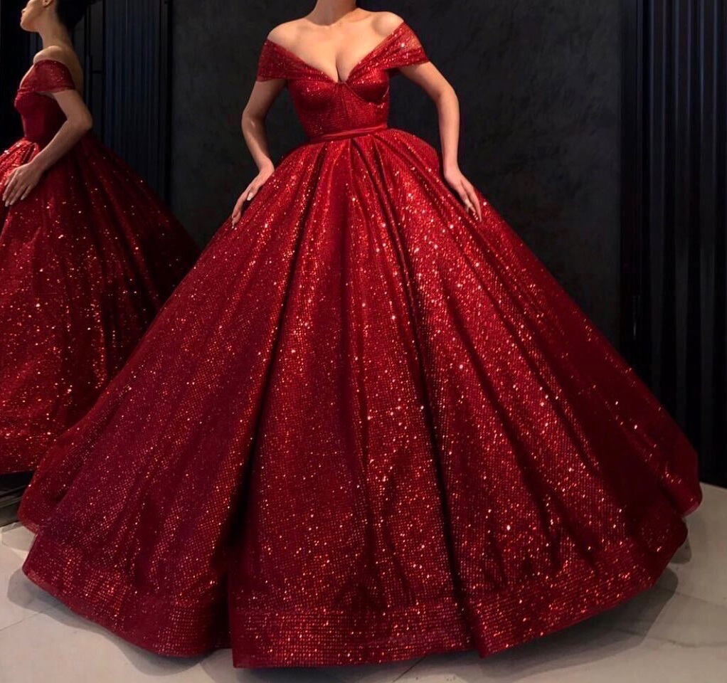 red, dress, girl and women