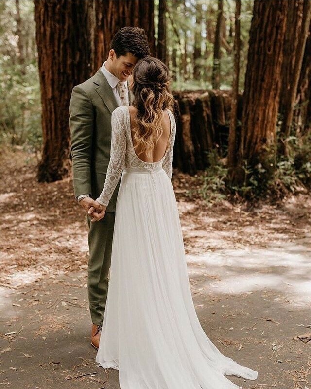 smile, girl, boy and woods