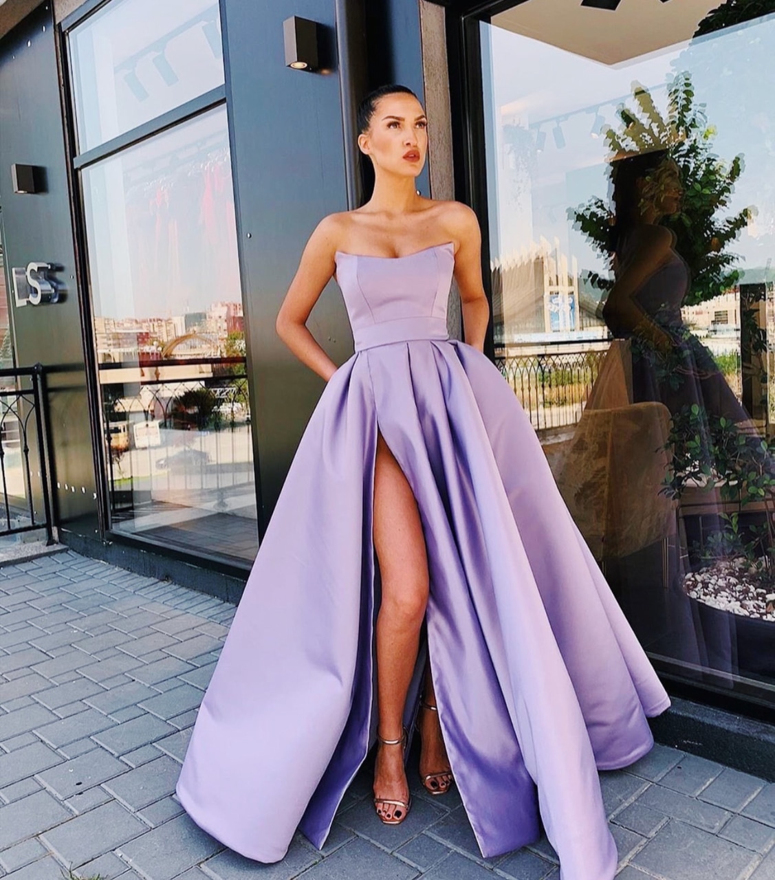 dress, style, stylish and makeup