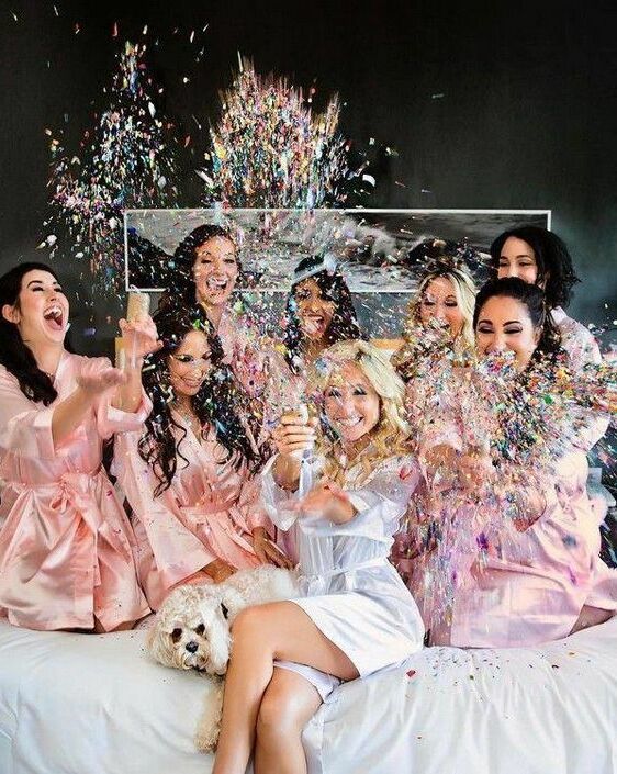 party, hanparty, photo and bridesmaids