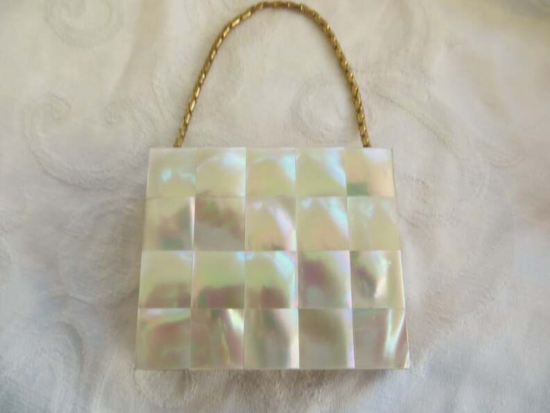 compact purse, compact handbag, wedding handbag and mop purse