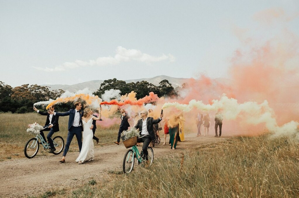 love, bride, couple and colors