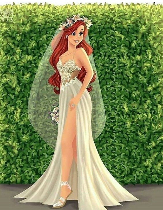 disney, nupcial, la sirenita and boda