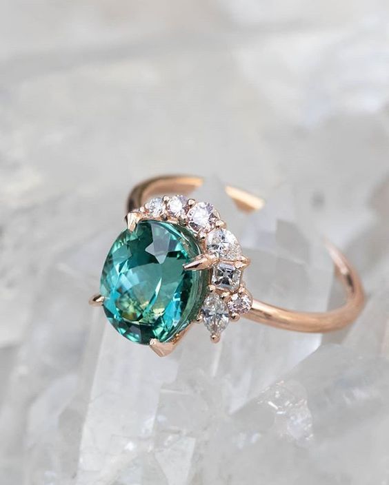 diamond, blue, engagement and pretty